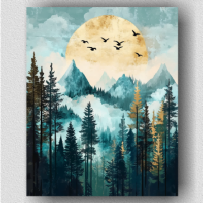 Mountain Forest Trees 01