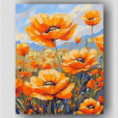 Beautiful orange flowers 02