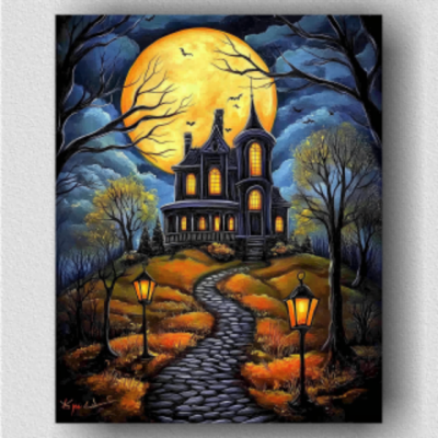 Halloween haunted house