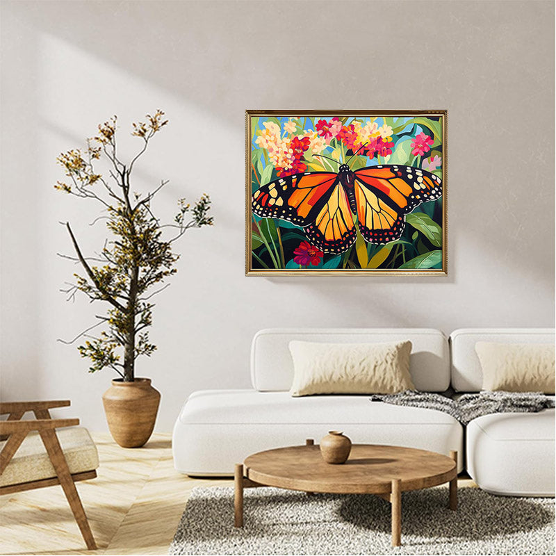 Orange Black Butterfly 03