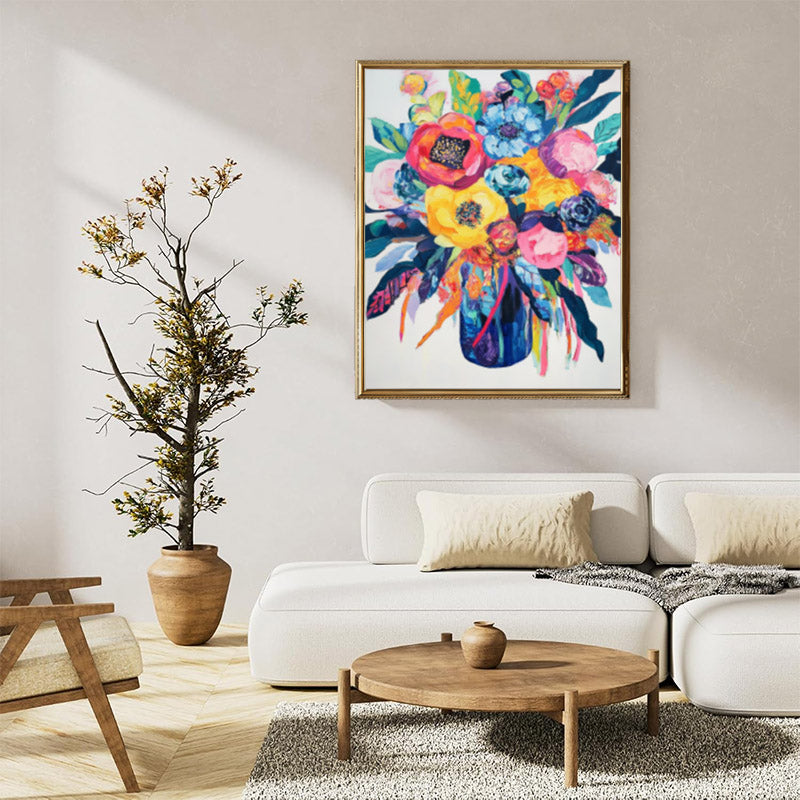Abstract floral painting 01
