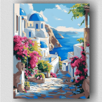 Greek islands street 01