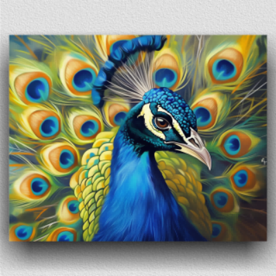 Intricate peacock
