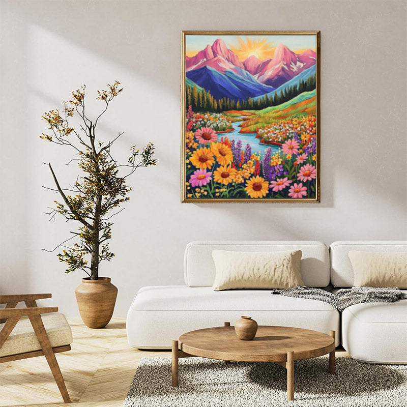 Colorful Mountains flowers 03