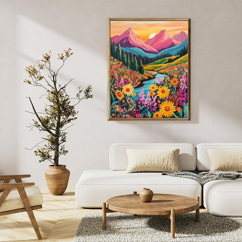 Colorful Mountains flowers 07