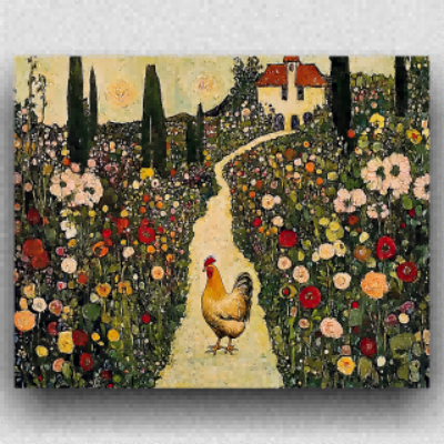 Garden chicken