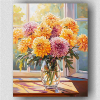 Bouquet of chrysanthemums 01