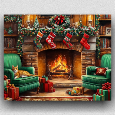 Christmas living room