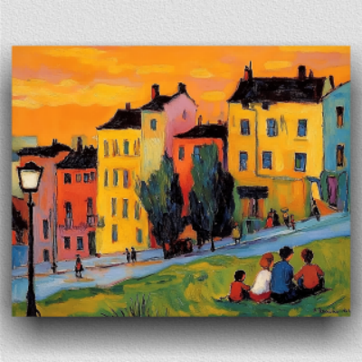 Colorful buildings