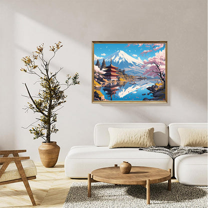 Japanese Cheery Landscape 01