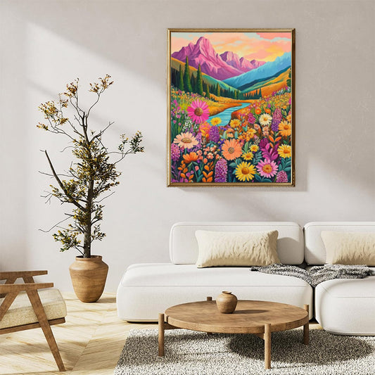 Colorful Mountains flowers 08