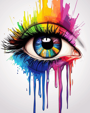 Rainbow eye 01