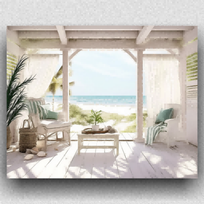 Beach house porch