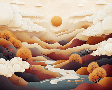 Abstract Autumn Valley 01