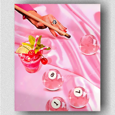 Pink Series 4 - Billiard