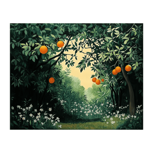 Orange fruit tree