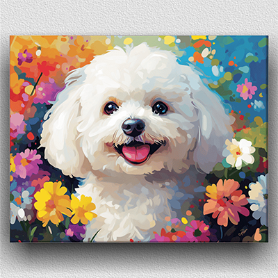 Cute White Dog 01