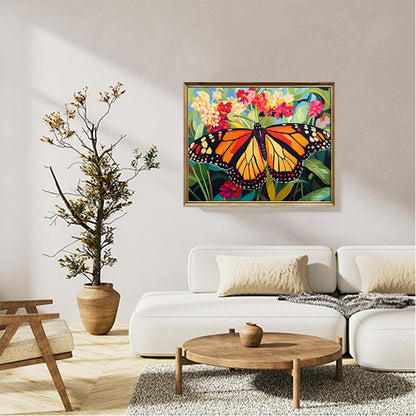 Orange Black Butterfly 03