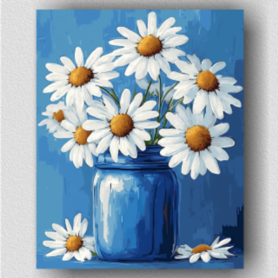 Daisies jar 01