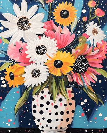 Bold colors flowers 02