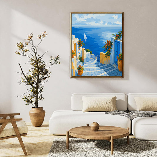 Greek coastal village