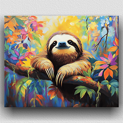 Sloth On The Tree 01