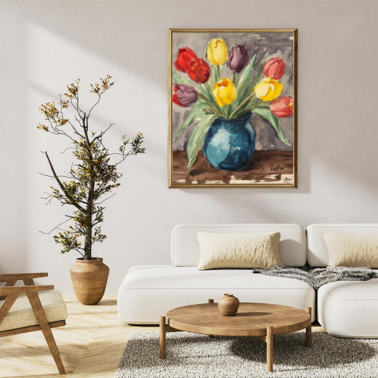 vintage watercolor tulips