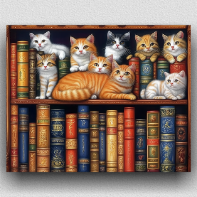 Cat bookshelf