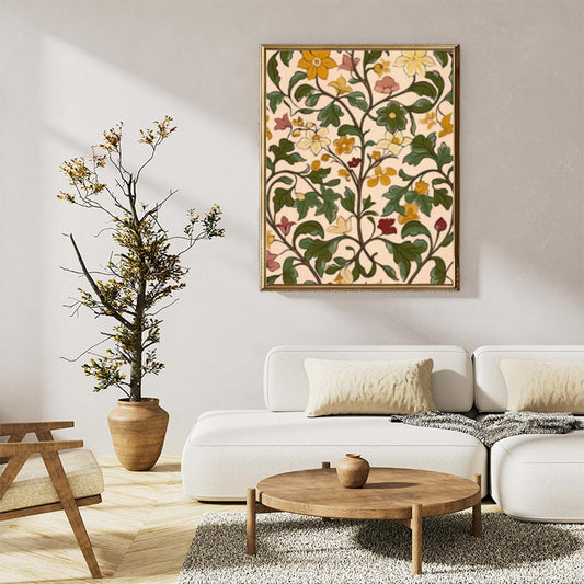 Floral vines and leaves
