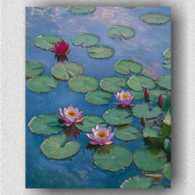 Light blue water lilies