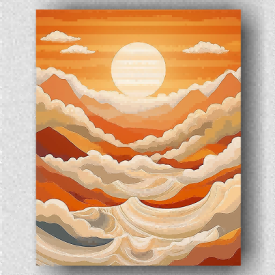 Sunrise over the mountains