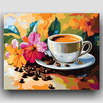 Flower and Coffee Cup 01