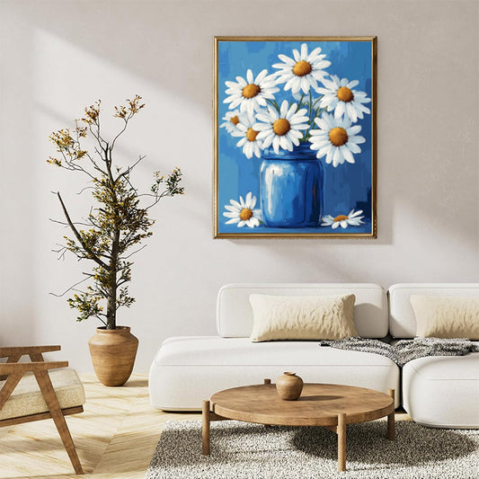 Daisies jar 01