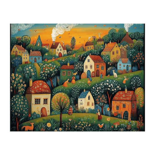 Village painting