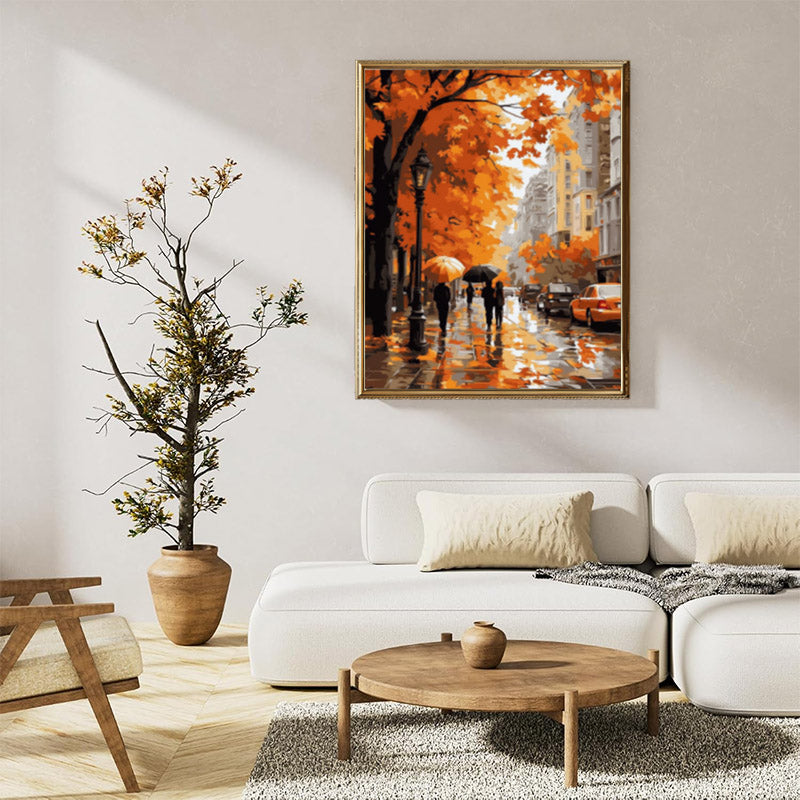 An autumn city street 01