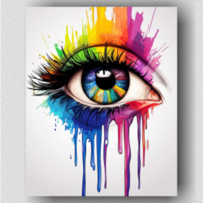 Rainbow eye 01