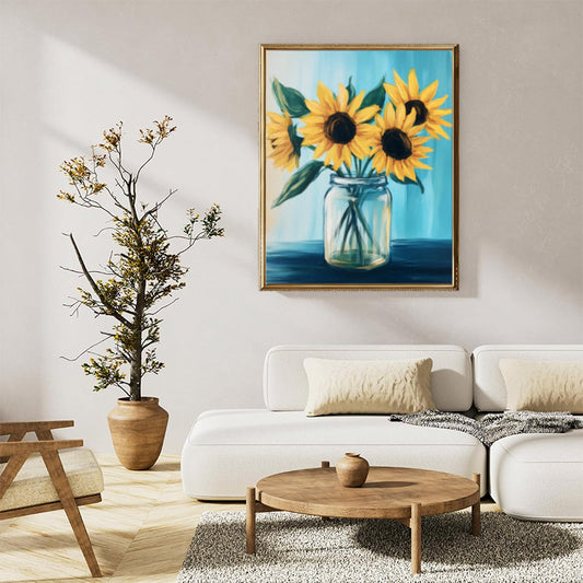 Sunflowers in Glass 01