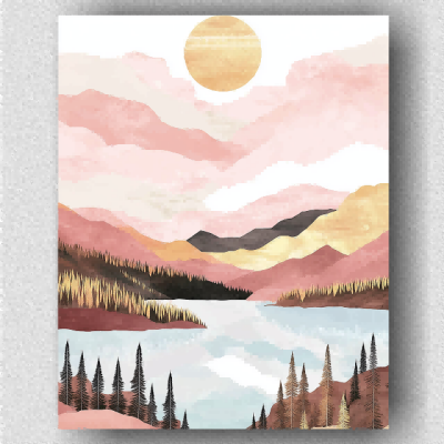 Boho art illustration 01