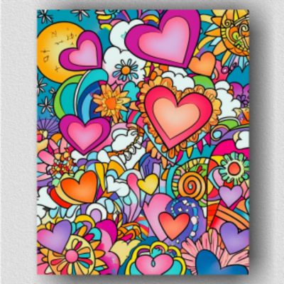 Psychedelic hearts