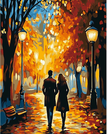 A romantic walking couple 01