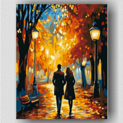A romantic walking couple 01
