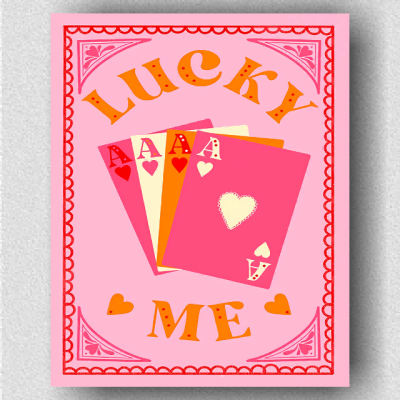 Vintage Pink Lucky Me