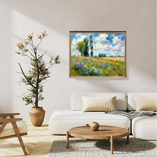 Field with wildflowers