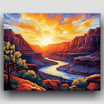 Landscape Mountain Sunset