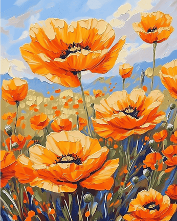 Beautiful orange flowers 02