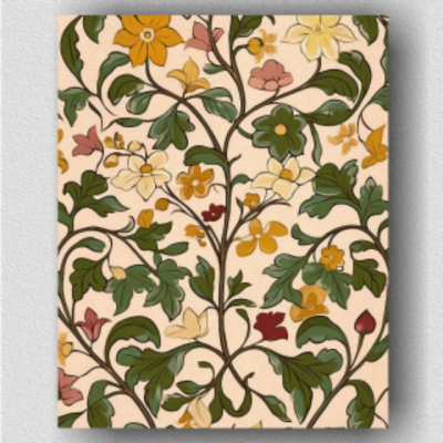 Floral vines and leaves