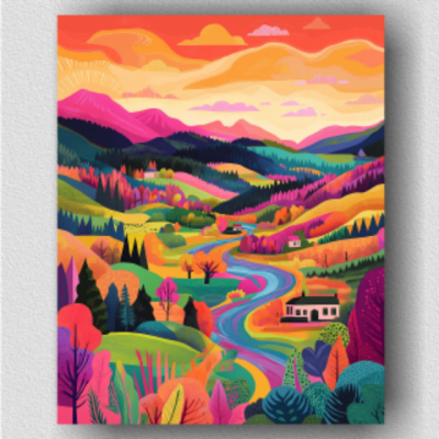 Colorful Hill House 01