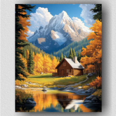 Cabin in the mountains 01