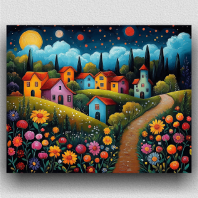 A whimsical village