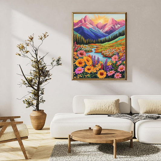 Colorful Mountains flowers 03